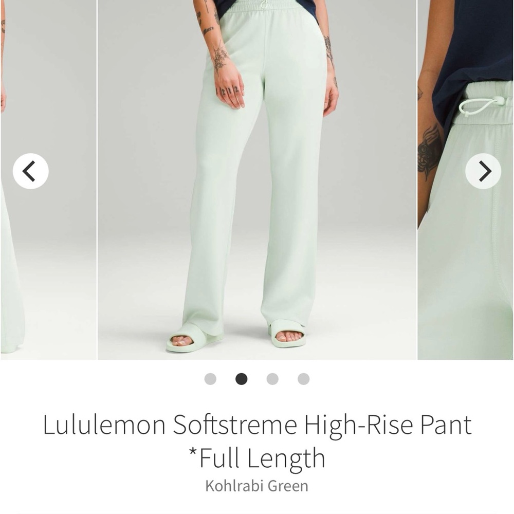 Lululemon Athletica Green Softstreme Pants